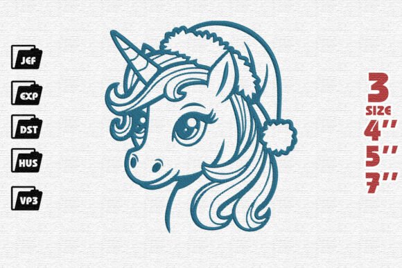 Adorable Santa’s Unicorn Embroidery Review