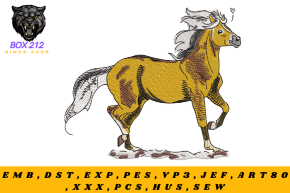Arabian Horse Embroidery Design