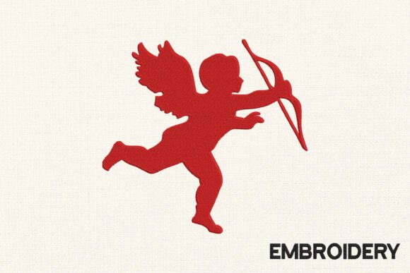 Cupid Valentine Embroidery Design