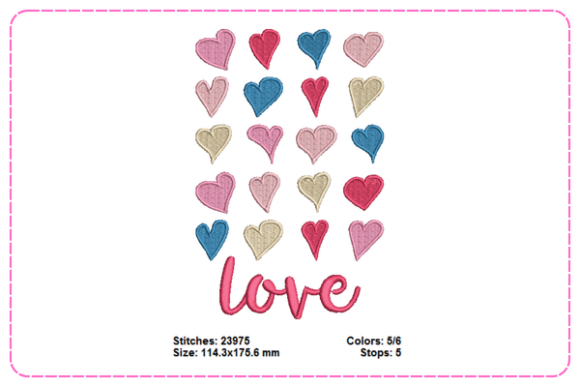 Love Mini Embroidery Design