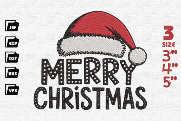 Merry Christmas Embroidery