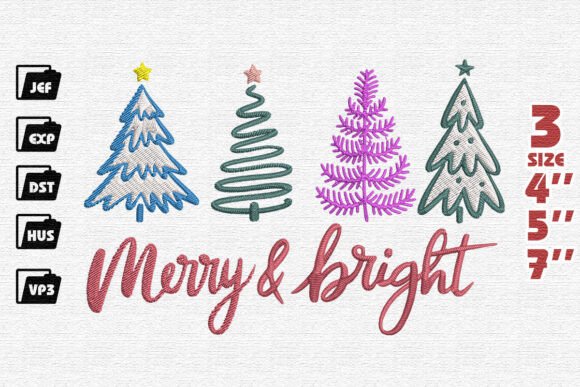 Merry Christmas Magical Trees Embroidery Review