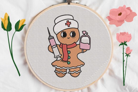 Nurse Embroidery for Holiday Creations