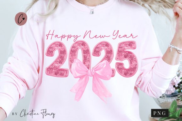 Pink Coquette New Year Embroidery
