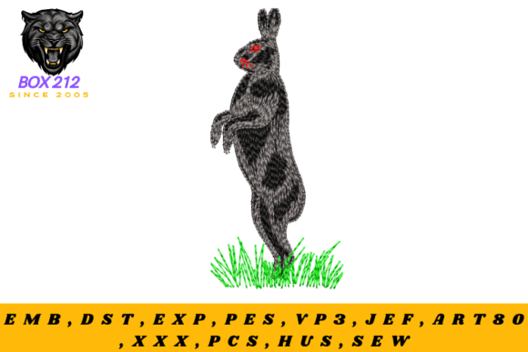 Rabbit Digital Embroidery Design