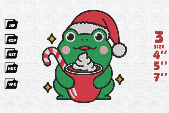 Ribbiting Around the Christmas Embroidery Review