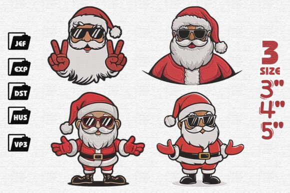 Santa Christmas Embroidery