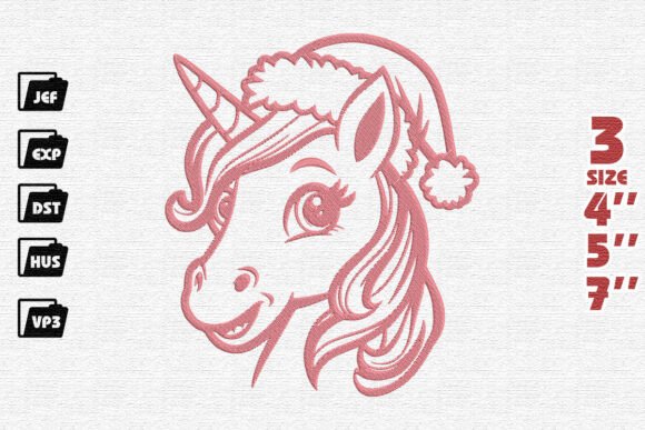 Santa's Smiling Unicorn Embroidery Review