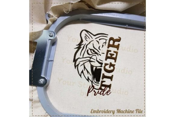 Tiger Pride Embroidery Design