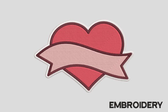 Valentine Heart Embroidery Design