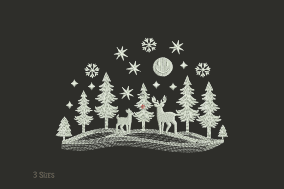Winter Wonderland Embroidery Design